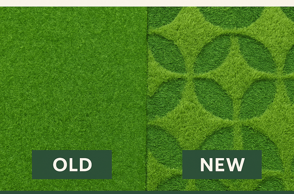 Elevate Your Space with Kaya’s Exclusive 3D Pattern Artificial Grass Carpet