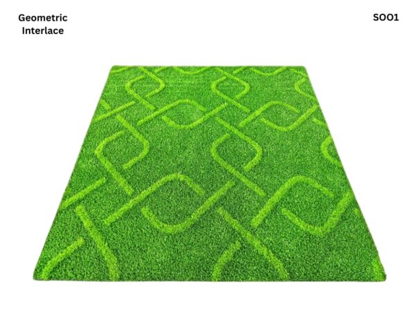 3D Pattern Artificial Grass Carpet Nepal rooftop installation