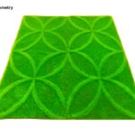 3D Pattern Artificial Grass Carpet Nepal rooftop installation